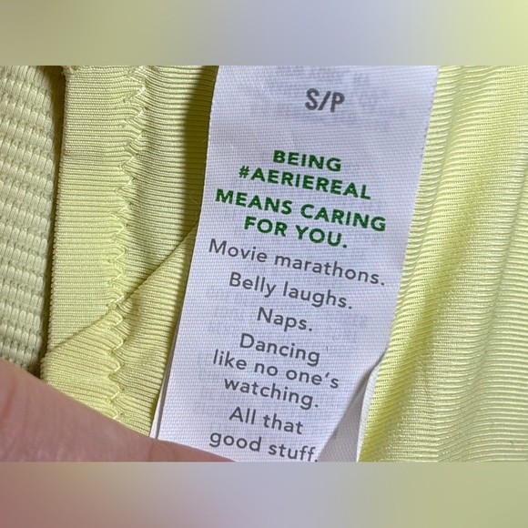 Aerie - Basic Yellow and Green Casual Outdoor Athletic Sporty Bra Top in Size S - Picture 7 of 7